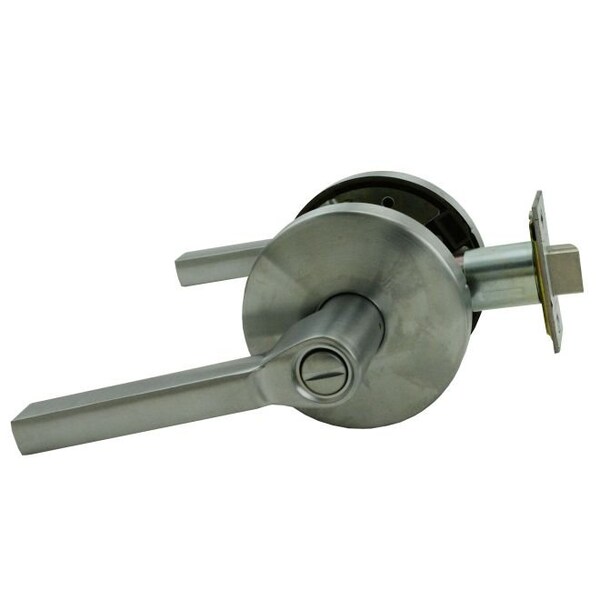 W Series Privacy Latitude Lever Lock with 30206 Latch 30148 Strike Satin Chrome Finish